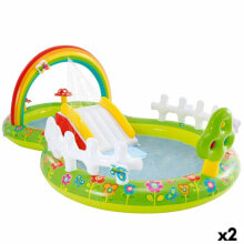 Inflatable Paddling Pool for Children Intex Playground Garden 54 kg 450 L 180 x 104 x 290 cm (2 Units)
