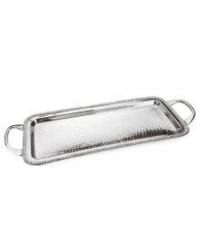 Classic Touch stainless Steel Handled Serving Tray with Diamonds-20