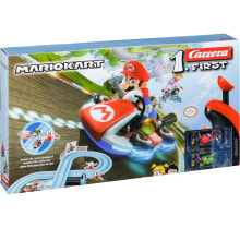 Детские треки и авторалли для мальчиков Детский трек CARRERA First Nintendo Mario Kart. Длина трассы 2,4 м. 2 машинки. С 3 лет. Разноцветный.