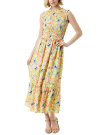 Купить женские платья Jessica Simpson: Women's Mira Floral-Print Smocked Maxi Dress