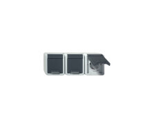 Smart sockets, switches and frames 078930 - CEE 7/3 - Gray - White - 250 V - 16 A