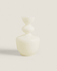 (465 g) white petals scented candle candlestick