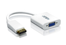 Aten Displayport/VGA adapter DisplayPort Male VGA HDB-15 Female Белый VC925