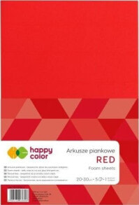 Декоративный элемент или материал для детского творчества Happy Color Arkusze piankowe A4, 5 ark, czerwony, Happy Color Happy Color