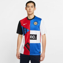 Мужские спортивные футболки Мужская футболка спортивная цветная с логотипом  Nike FC Home JSY SS M CJ2489 480