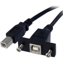 STARTECH Panel Mount B To B f/M usb cable 30 cm