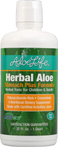 Алоэ вера Aloe Life Herbal Aloe Stomach plus Formula  Травяной тоник для детей и взрослых с алоэ вера для поддержки здоровья желудка 907 мл
