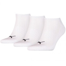 Мужские носки низкие белые 3 пары Puma Cushioned Sneaker 907942 02