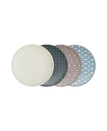 Denby impression Assorted Accent Plates, Set of 4