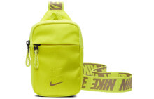 Nike 字母Logo肩带 腰包胸包斜挎包 常规 男女同款 柠檬黄 / Сумка Nike Logo BA5904-757