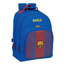 Детские школьные рюкзаки и ранцы для мальчиков школьный рюкзак для мальчика F.C. Barcelona синий цвет, два отделения