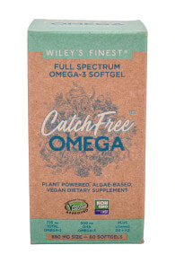 Fish oil and Omega 3, 6, 9 wiley's Finest Catch Free Omega Full Spectrum Omega-3 -- 60 Softgels