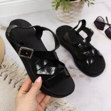 Женские сабо и мюли Zaxy W INT1714 black rubber Roman sandals
