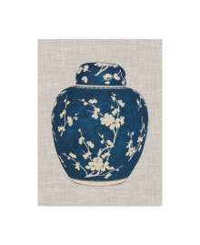 Trademark Global vision Studio Blue & White Ginger Jar on Linen I Canvas Art - 15
