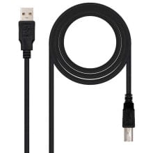 NANOCABLE USB B To USB 2.0 Cable usb cable 1 m