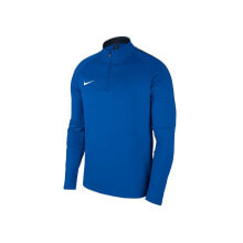 Детские толстовки для мальчиков Мужской свитшот спортивный синий с логотипом Nike JR Dry Academy 18 Dril Top
