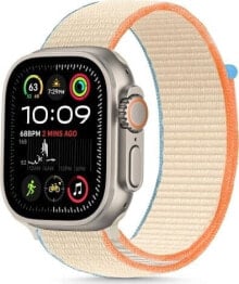 Tech-Protect TECH-PROTECT NYLON APPLE WATCH 6 / 7 / 8 / 9 / 10 / SE (40 / 41 / 42 MM) CREAM