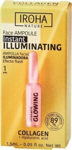 Iroha Instant Flash Illuminating Face Ampoule rozświetlająca ampułka do twarzy z kolagenem i kwasem hialuronowym 1.5ml