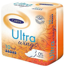 Damenbinden 10 St. - Carin Ultra Wings 0% Perfume