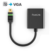 PureLink ULS250 видео кабель адаптер 0,1 m Mini DisplayPort VGA (D-Sub) Черный