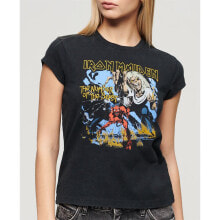 SUPERDRY Iron Maiden Cap Band short sleeve T-shirt