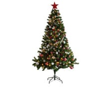 Купить новогодние товары Everlands: Everlands Künstlicher Weihnachtsbaum 180cm mit Kugeln & Beleuchtung