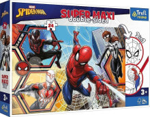 Купить пазлы для детей Trefl: Trefl Dwustronne Puzzle 24 elementy Super Maxi Spiderman wyrusza do akcji 3w1