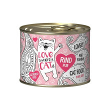 Cat food LOVE IS WHERE A CAT IS 2191240 Beef 200 g