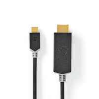 Nedis CCBW64655AT20 - 2 m - USB Type-C - HDMI - Male - Male - Straight