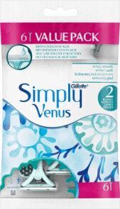 Купить женские бритвы и лезвия Gillette: Einwegrasierer, Simply Venus, 6 St