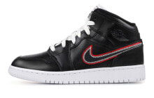 Jordan Air Jordan 1 Destroyed The Game 中帮 复古篮球鞋 GS 黑红 / Кроссовки Jordan Air Jordan 1 Destroyed The Game GS BQ6931-016