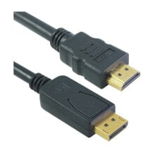 Компьютерные разъемы и переходники M-Cab 7003466 видео кабель адаптер 2 m DisplayPort HDMI Черный