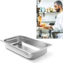 Посуда и емкости для хранения продуктов gN container 1/1 stainless steel Profi Line, height 100 mm - Hendi 801222