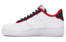 Nike Air Force 1 Low 07 LV8 1 复古休闲 低帮 板鞋 男款 白红 / Кроссовки Nike Air Force 1 Low 07 LV8 1 AO2439-100