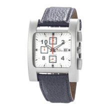 Мужские наручные часы с ремешком Мужские наручные часы с синим кожаным ремешком Chronotech CT1071-01 ( 40 mm)