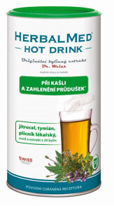 Витамины и БАДы для дыхательной системы Simply You HerbalMed Hot Drink Dr.Weiss Комплекс экстрактов лекарственных трав  от кашля 180 г