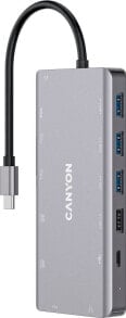 Купить компьютерные разъемы и переходники CANYON: Stacja/replikator Canyon DS-12 USB-C (TAR-2206087)