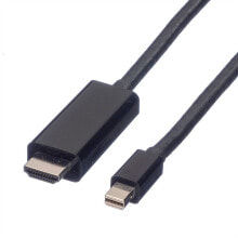 Value 11.99.5795 видео кабель адаптер 1 m Mini DisplayPort Черный