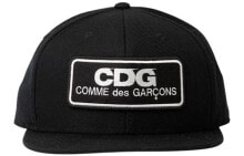CDG 刺绣Logo 棒球帽 男女同款 黑色 / Головной CDG Logo CDG005