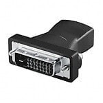 LogiLink HDMI to DVI Adapter HDMI 19-pin female DVI-D (24+1) male Черный AH0001