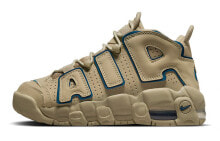 Nike Air More Uptempo 潮流 中帮 复古篮球鞋 GS 棕蓝色 / Кроссовки Nike Air More Uptempo GS DQ6200-200