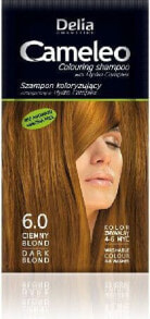 Delia Cosmetics Cameleo Coloring Shampoo 6.0 Dark Blonde Безаммиачный красящий  шампунь, оттенок темно-русый  40 мл
