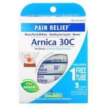 Арника boiron, Single Remedies, Arnica, Pain Relief, 30C, 3 Tubes, Approx. 80 Pellets Each