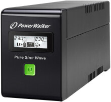 Источники бесперебойного питания (UPS) PowerWalker VI 800 SW источник бесперебойного питания Интерактивная 800 VA 480 W 2 розетка(и) 10120080