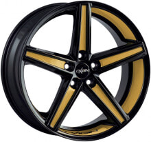 Колесный диск литой Oxigin 18 Concave black foil gold metallic 8.5x19 ET40 - LK5/112 ML66.6