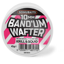 Прикормки для рыбалки SONUBAITS Krill&Squid Band´Um Wafters 10 mm