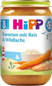 Menü Karotten mit Reis & Wildlachs ab dem 8. Monat, 220 g