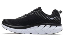 HOKA ONE ONE Clifton 5 低帮 跑步鞋 男款 黑白色 / Кроссовки HOKA ONE ONE Clifton 5 1093755-BWHT