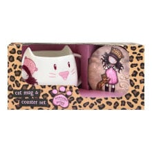 SANTORO LONDON Gorjuss™ Purrrrrfect Love Mug And Coaster Set