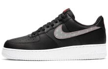 Nike Air Force 1 Low 3M Black 低帮 板鞋 男款 黑 / Кроссовки Nike Air Force 1 Low 3M Black CT2296-003